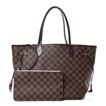 Louis Vuitton Damier Ebene Neo Neverfull MM Rose Ballerine 3 of 12