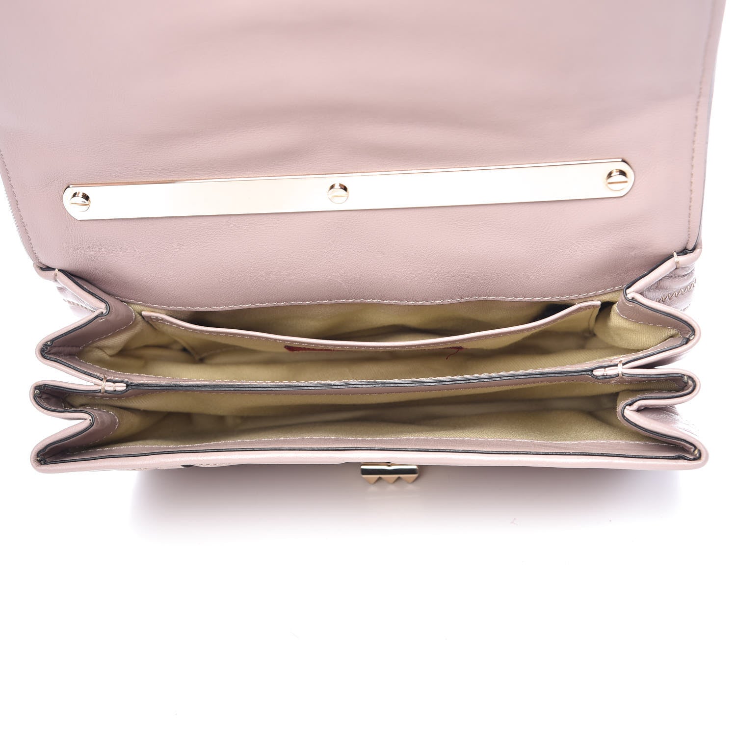 Valentino Garavani Lambskin Chevron Quilted Rockstud Shoulder Bag Poudre 5 of 9