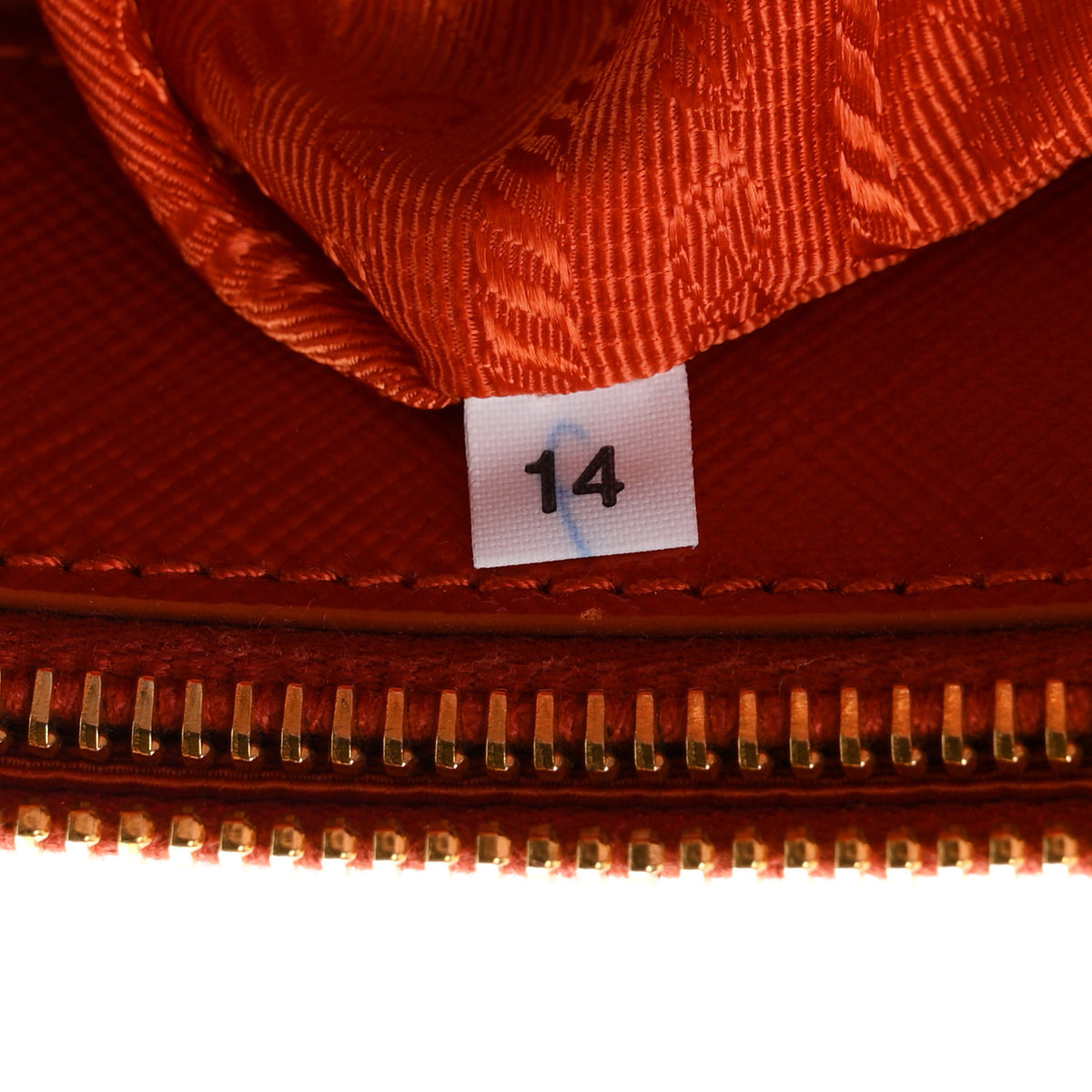 Prada Saffiano Vernice Medium Galleria Double Zip Tote Arancio 7 of 10