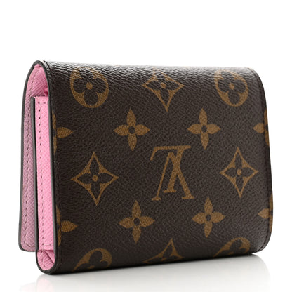 Louis Vuitton Monogram 2021 Christmas Animation Japanese Garden Victorine Wallet Wisteria Pink 3 of 6