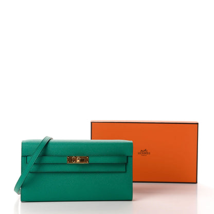 Hermes Epsom Kelly Wallet To Go Vert Jade Bleu Brume 10 of 10