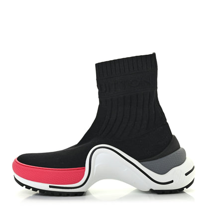 Louis Vuitton Stretch Textile LV Archlight Sneaker Boots 38 Fuchsia Black 2 of 19