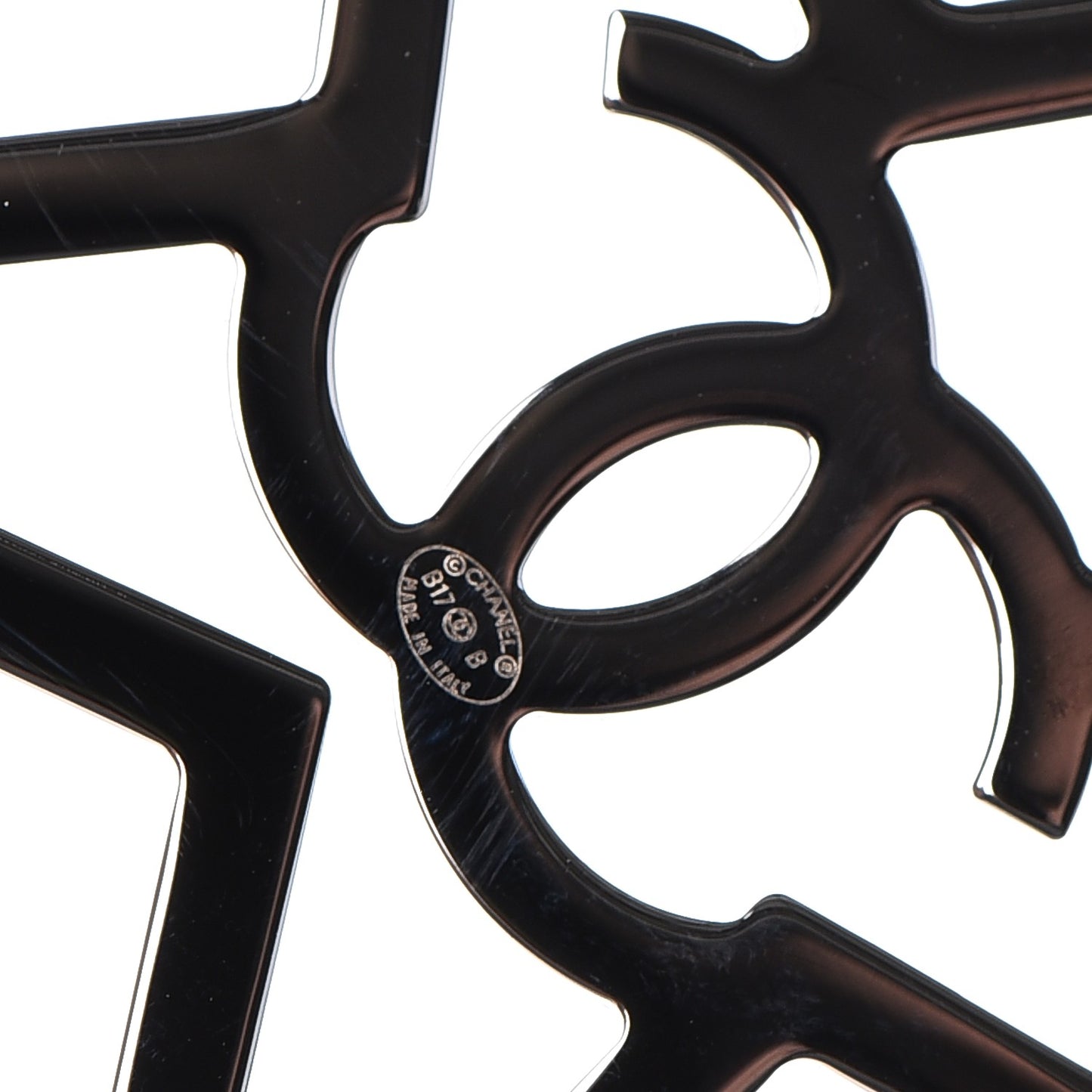 Ruthenium Crystal Star CC Brooch Blue