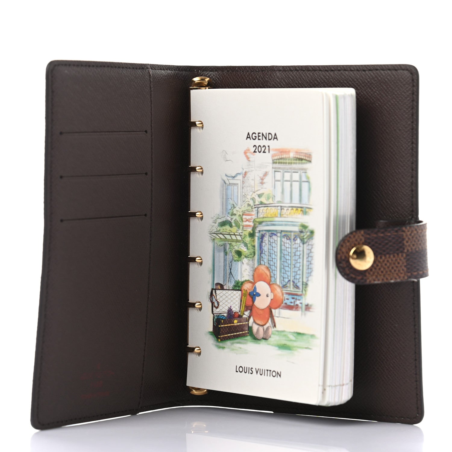 Louis Vuitton Damier Ebene Small Ring Agenda Cover 5 of 9