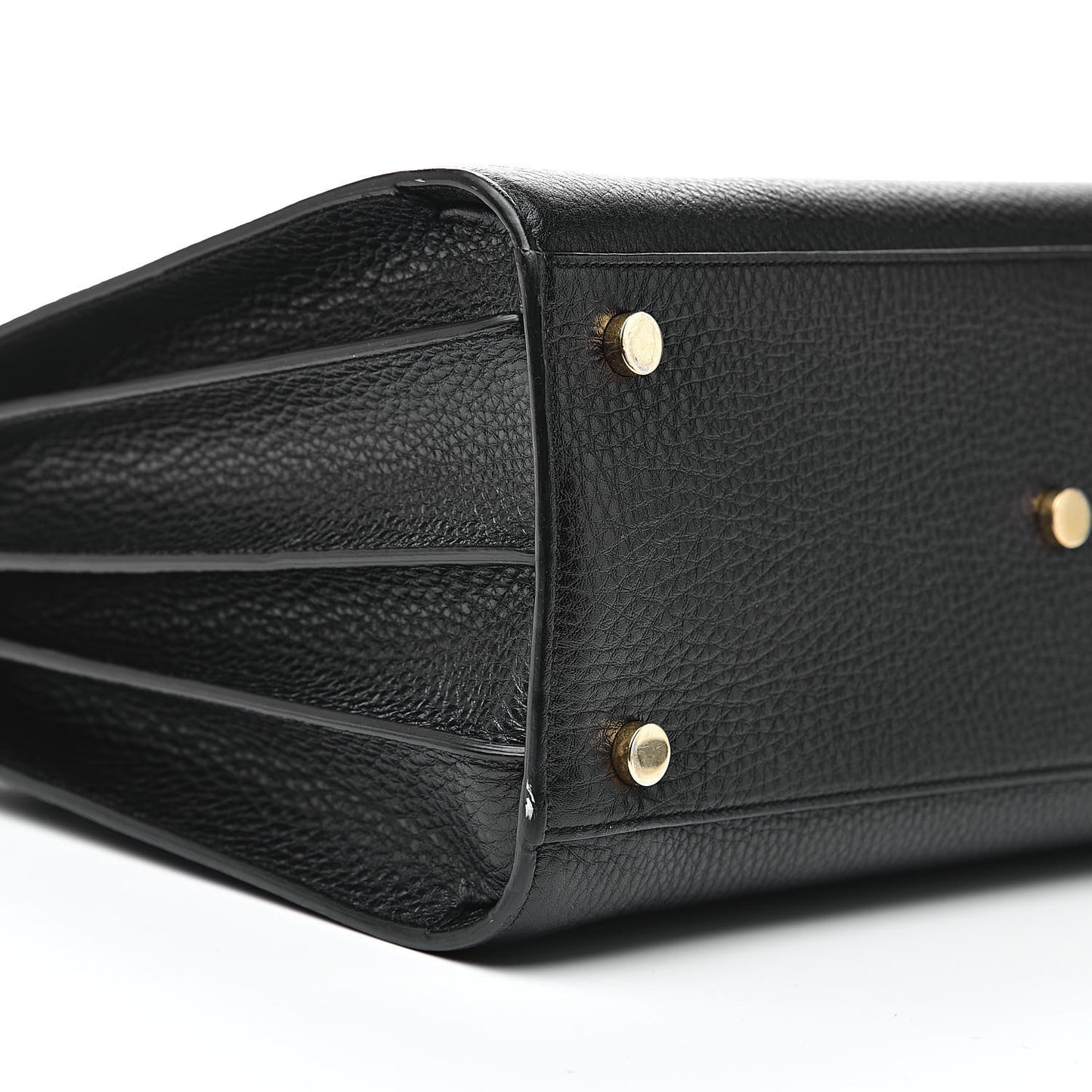 Grained Calfskin Small Sac De Jour Black