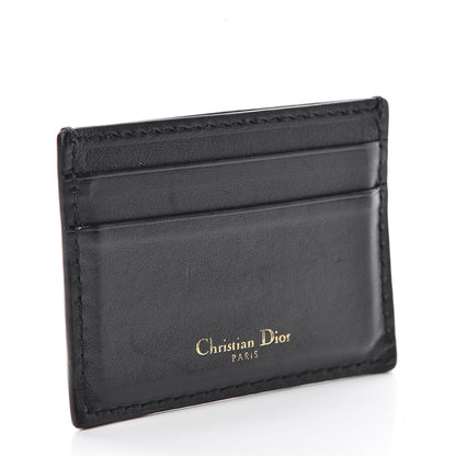 Christian Dior Calfskin D-Fence Card Holder Black 3 of 10