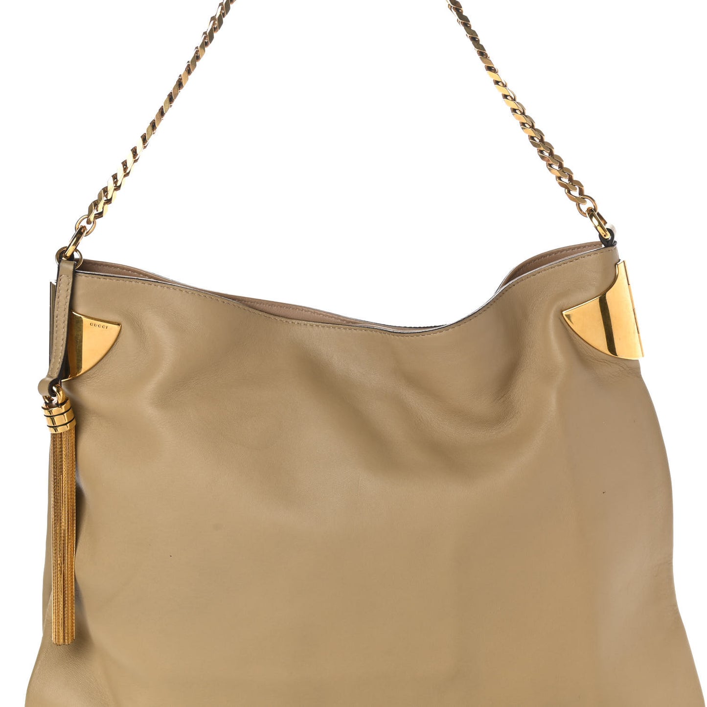 Lambskin 1970 Large Shoulder Bag Beige