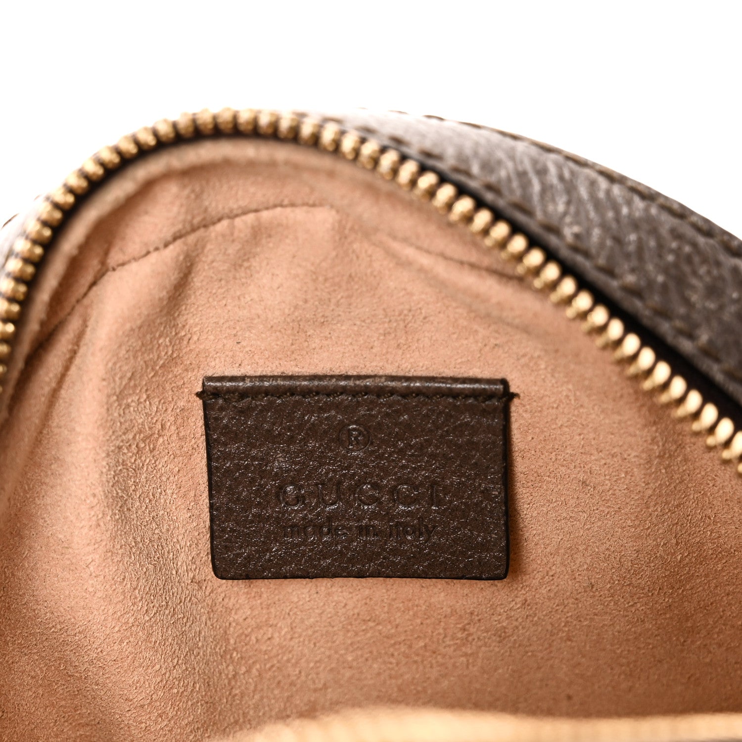 Gucci GG Supreme Monogram Web Mini Ophidia Round Shoulder Bag Brown 6 of 10