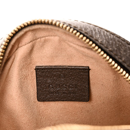 Gucci GG Supreme Monogram Web Mini Ophidia Round Shoulder Bag Brown 6 of 10