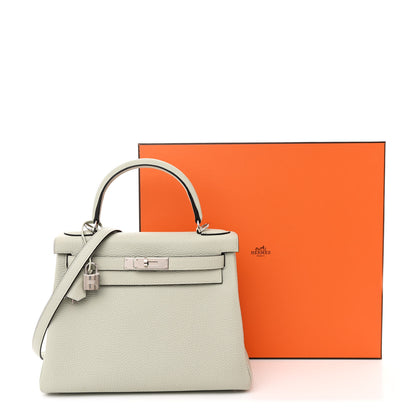 Hermes Togo Kelly Retourne 28 Gris Neve 13 of 13