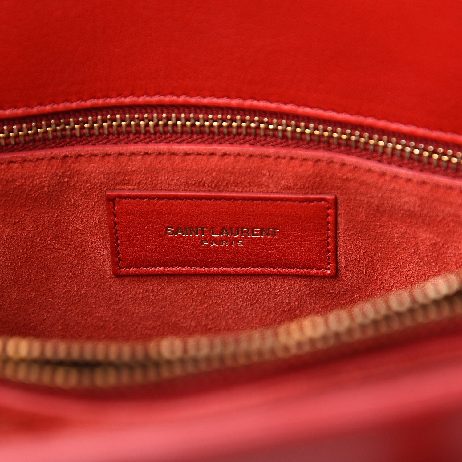 Saint Laurent Calfskin Small Sac De Jour Lipstick Red 5 of 10