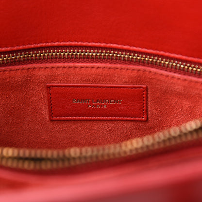 Saint Laurent Calfskin Small Sac De Jour Lipstick Red 5 of 10