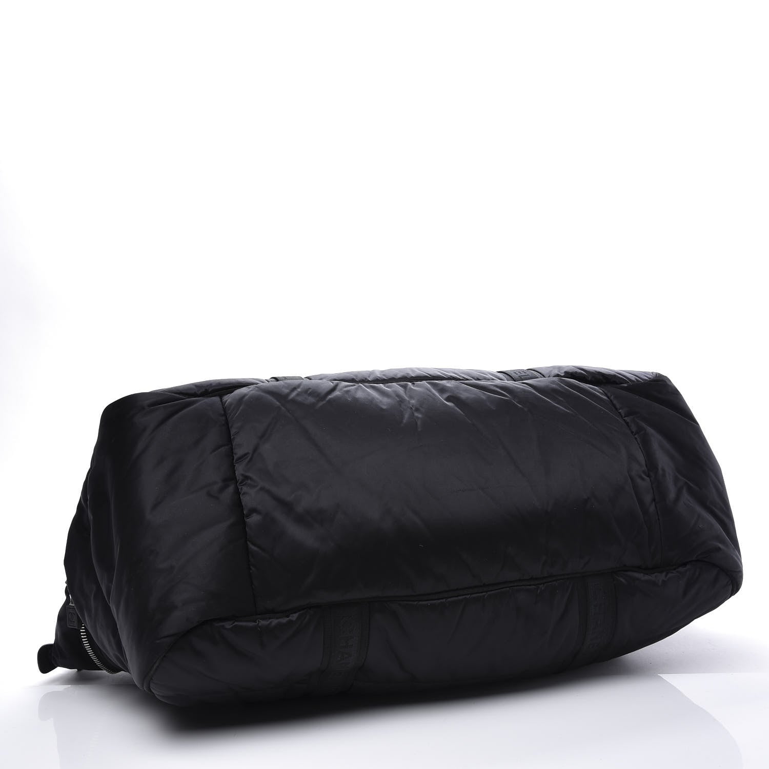 Chanel Nylon Quilted Logo Duffel Black 3 of 12