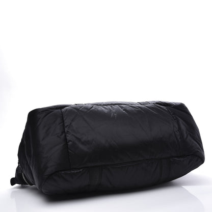 Chanel Nylon Quilted Logo Duffel Black 3 of 12