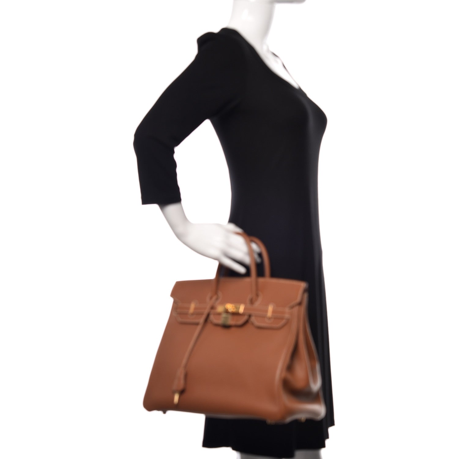 Hermes Courchevel HAC Birkin 32 Gold 2 of 11