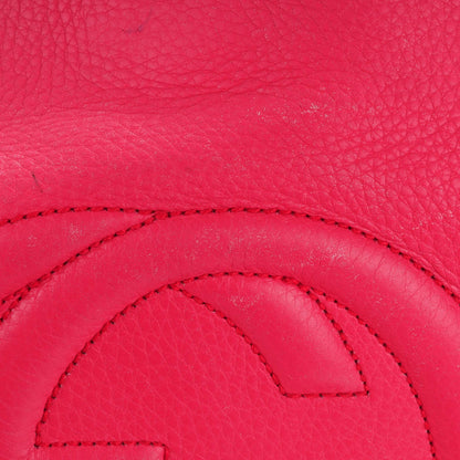 Gucci Pebbled Calfskin Medium Soho Chain Shoulder Bag Pink 11 of 12