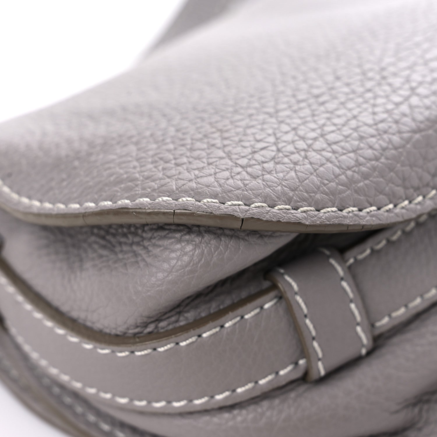 Chloe Calfskin Mini Marcie Round Crossbody Bag Cashmere Grey 9 of 17