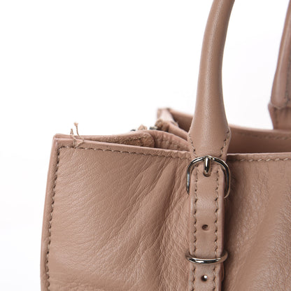 Balenciaga Calfskin Papier Mini A4 Zip Around Tote Beige Desert 6 of 8