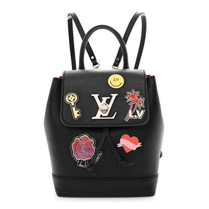 Louis Vuitton Soft Calfskin Pins My Lockme Mini Backpack Black 1 of 10