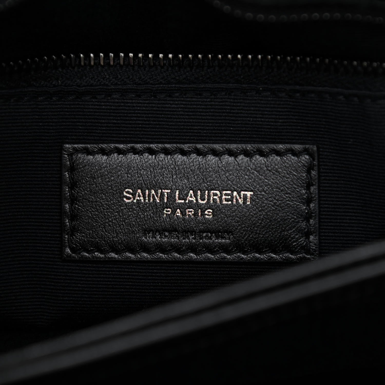 Saint Laurent Calfskin Y Quilted Monogram Toy Loulou Crossbody Bag Black 6 of 8