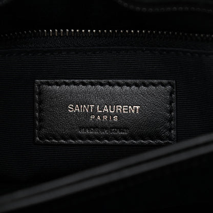 Saint Laurent Calfskin Y Quilted Monogram Toy Loulou Crossbody Bag Black 6 of 8