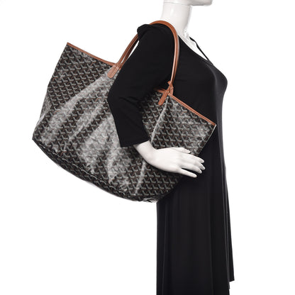 Goyard Goyardine Saint Louis GM Black Gold 2 of 10