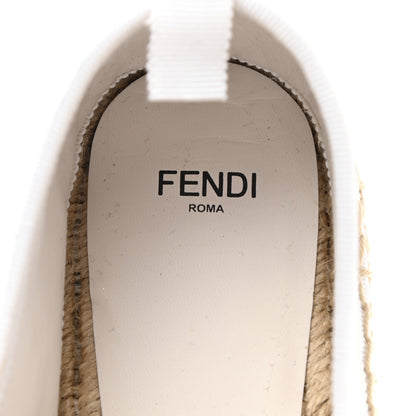 Fendi Nappa FF Embossed Espadrilles 41 Snow 6 of 12