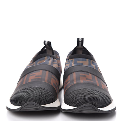 Fendi Technical Mesh Tulle Slip On Sneaker 37.5 Red Tobacco 2 of 7