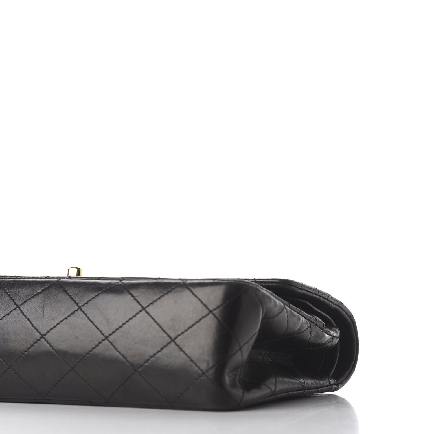 Chanel Lambskin Quilted Medium Double Flap Black 8 of 9