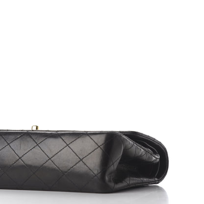 Chanel Lambskin Quilted Medium Double Flap Black 8 of 9