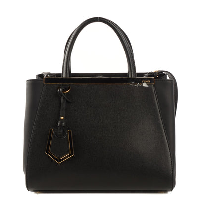 Fendi Vitello Elite Petite 2Jours Tote Black 1 of 9