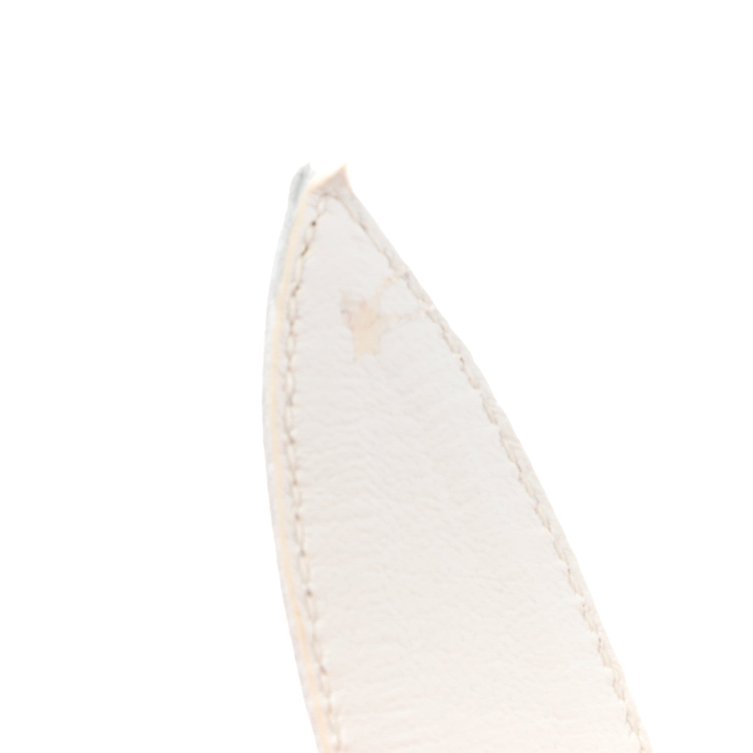 Hermes Goatskin Elda Espadrille Wedge Sandals 37 White 9 of 10