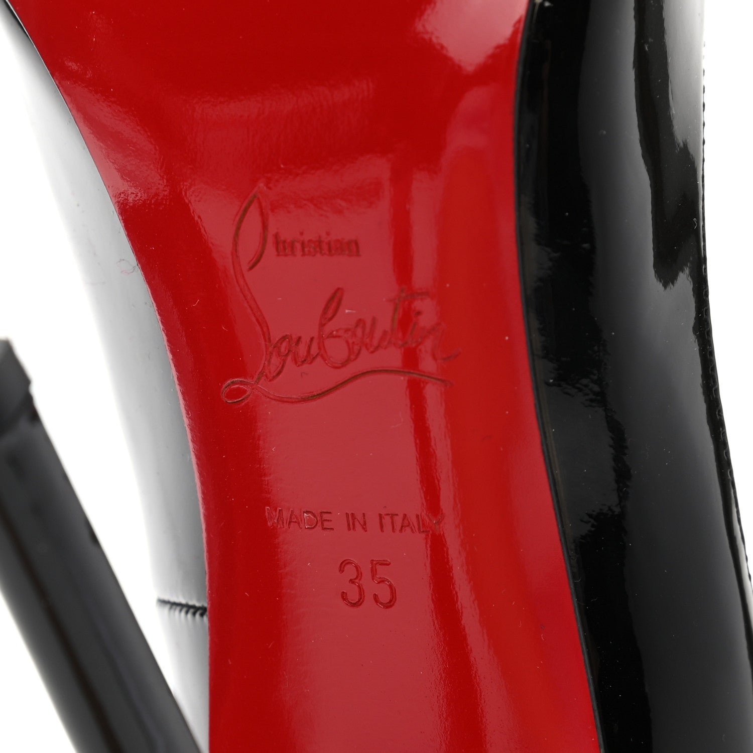 Christian Louboutin Patent Pigalle 120 Pumps 35 Black 6 of 7