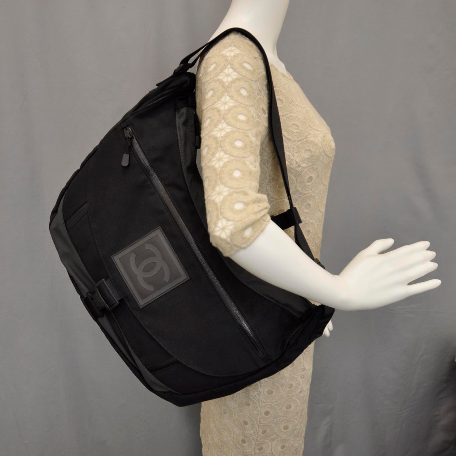 Chanel Nylon Sport Bag Black 2 of 12