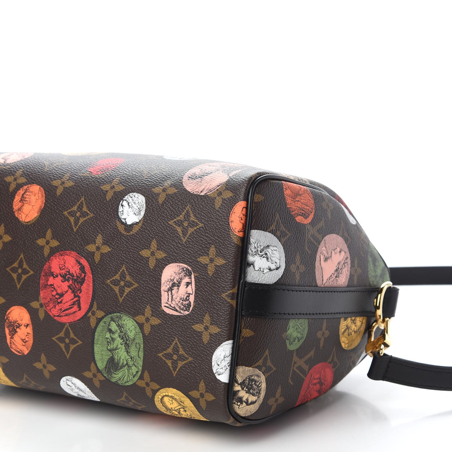 X FORNASETTI Monogram Cameo Speedy Bandouliere 25