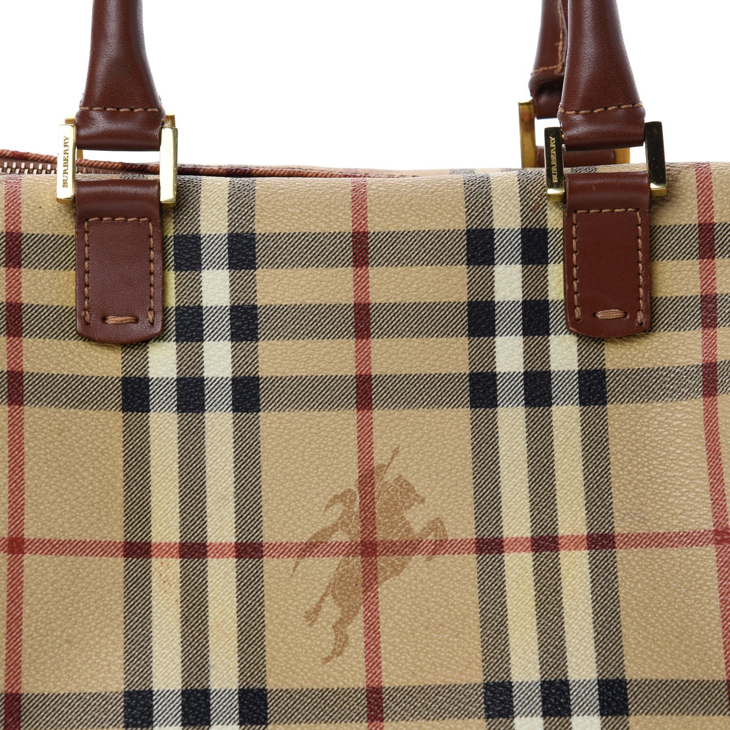 Haymarket Check Satchel Brown