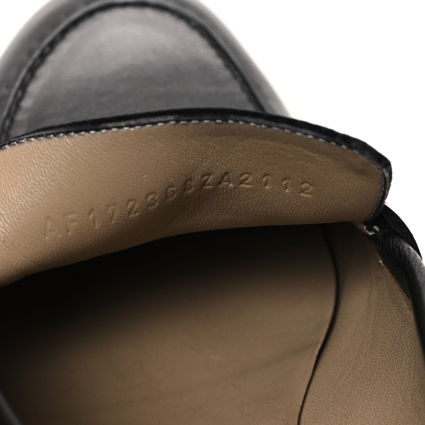 Goatskin Mens Paris Loafers 41.5 Black