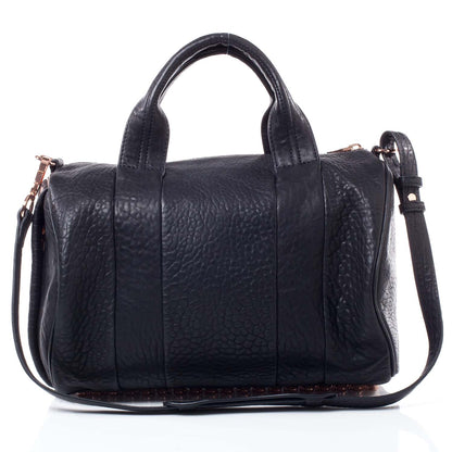 Alexander Wang Leather Rocco w Rose Gold Hardware Black 1 of 8