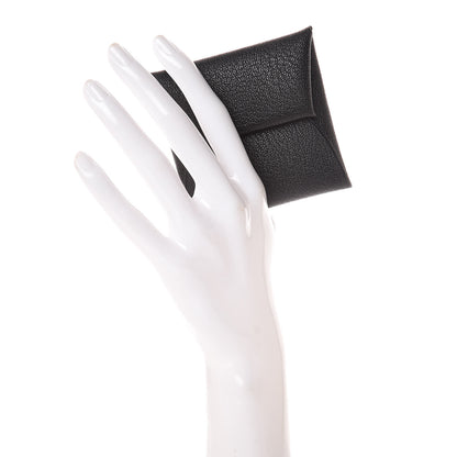 Hermes Chevre Mysore Bastia Coin Purse Black 2 of 8