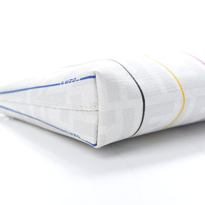 Fendi Zucca Spalmati Stripe Pochette Latte Multicolor 9 of 10