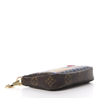 Louis Vuitton Monogram 2020 Christmas Animation Roller Coaster Mini Pochette Accessories Pivoine 4 of 11