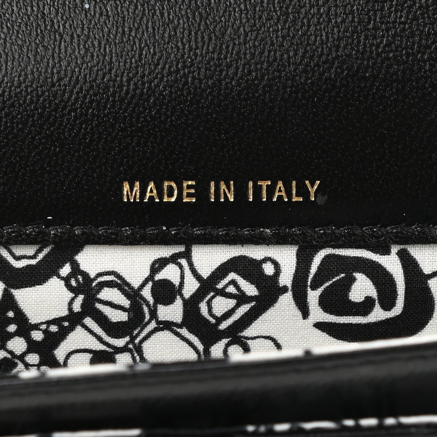 Lambskin Quilted Flap Card Holder Wallet Black