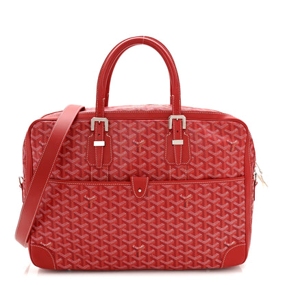 Goyard Goyardine Ambassade MM Briefcase Red 1 of 11