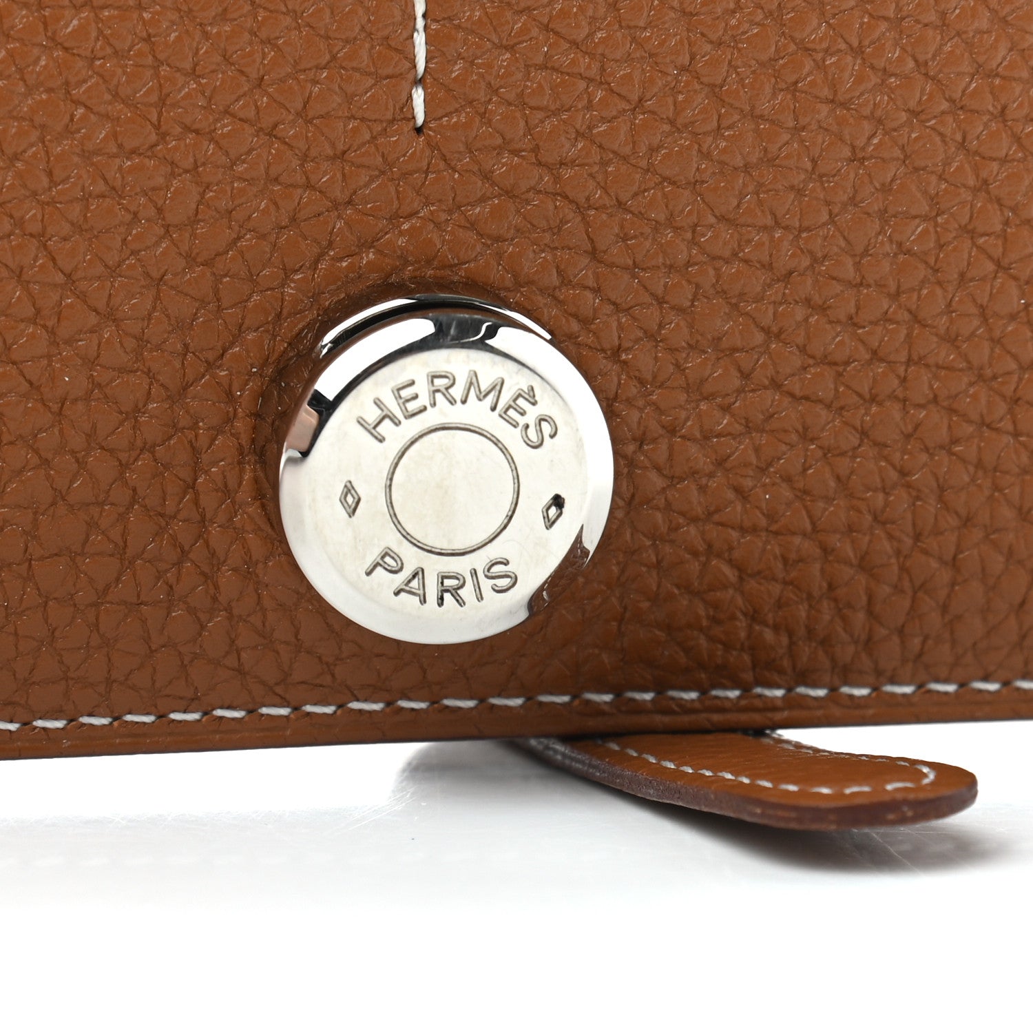 Hermes Togo Dogon Duo Wallet Gold 7 of 8