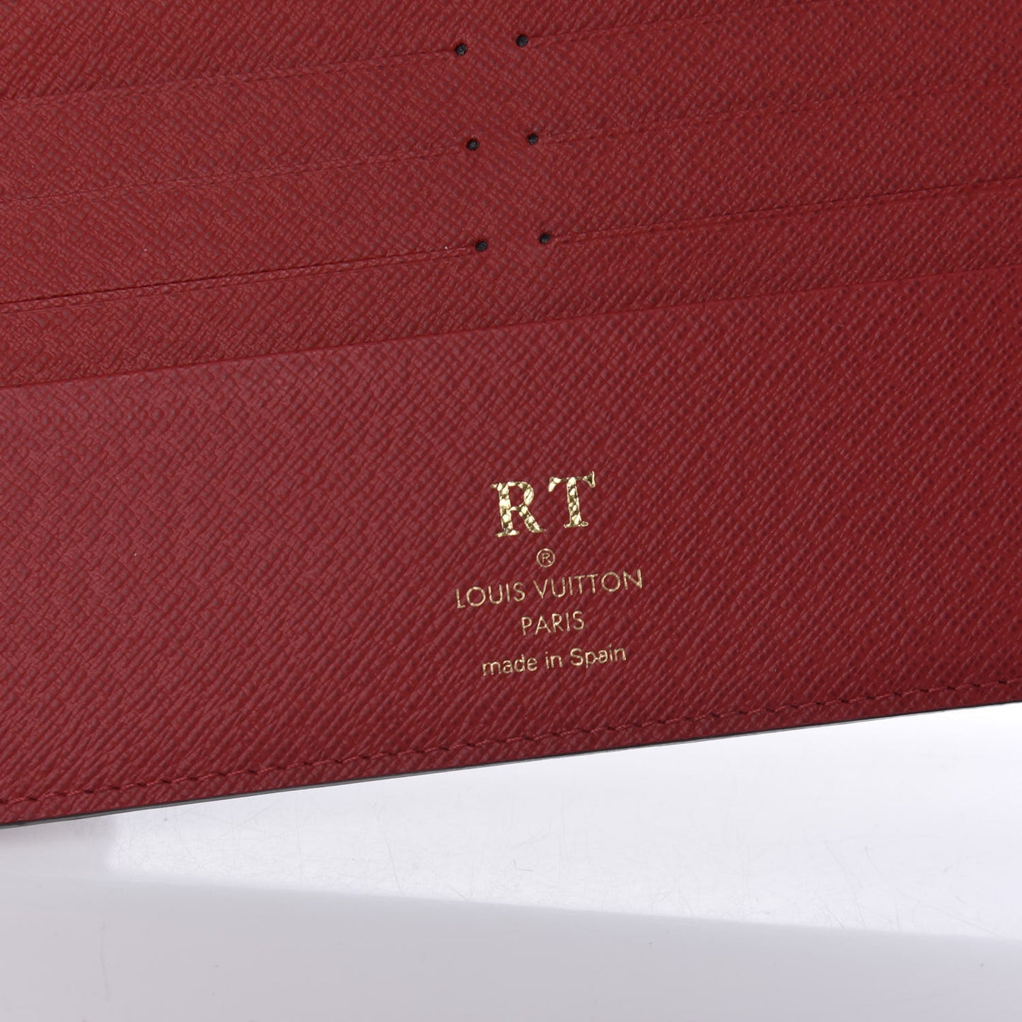 Damier Ebene Insolite Wallet Red