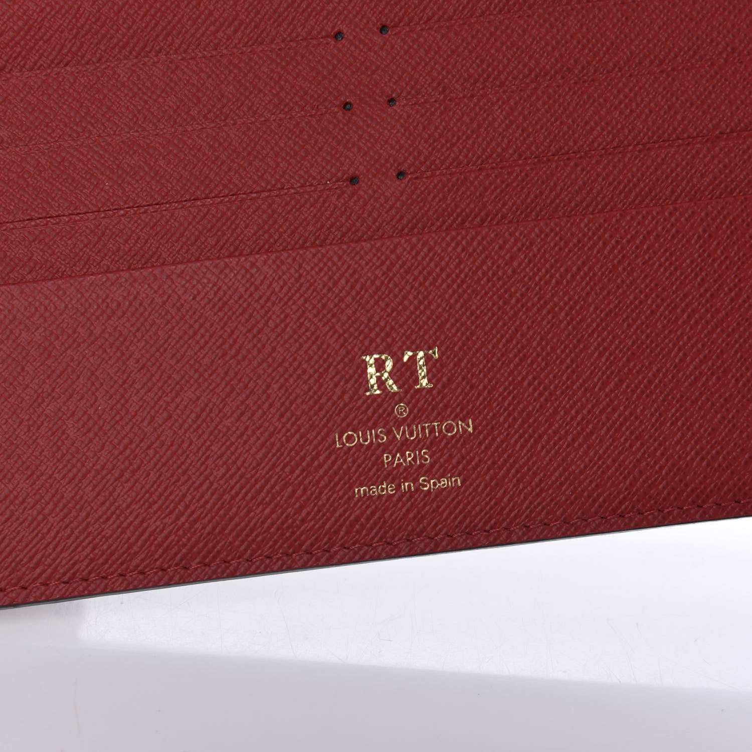 Louis Vuitton Damier Ebene Insolite Wallet Red 8 of 9