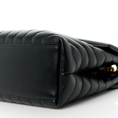 Saint Laurent Calfskin Y Quilted Monogram Medium Loulou Chain Satchel Black 11 of 13
