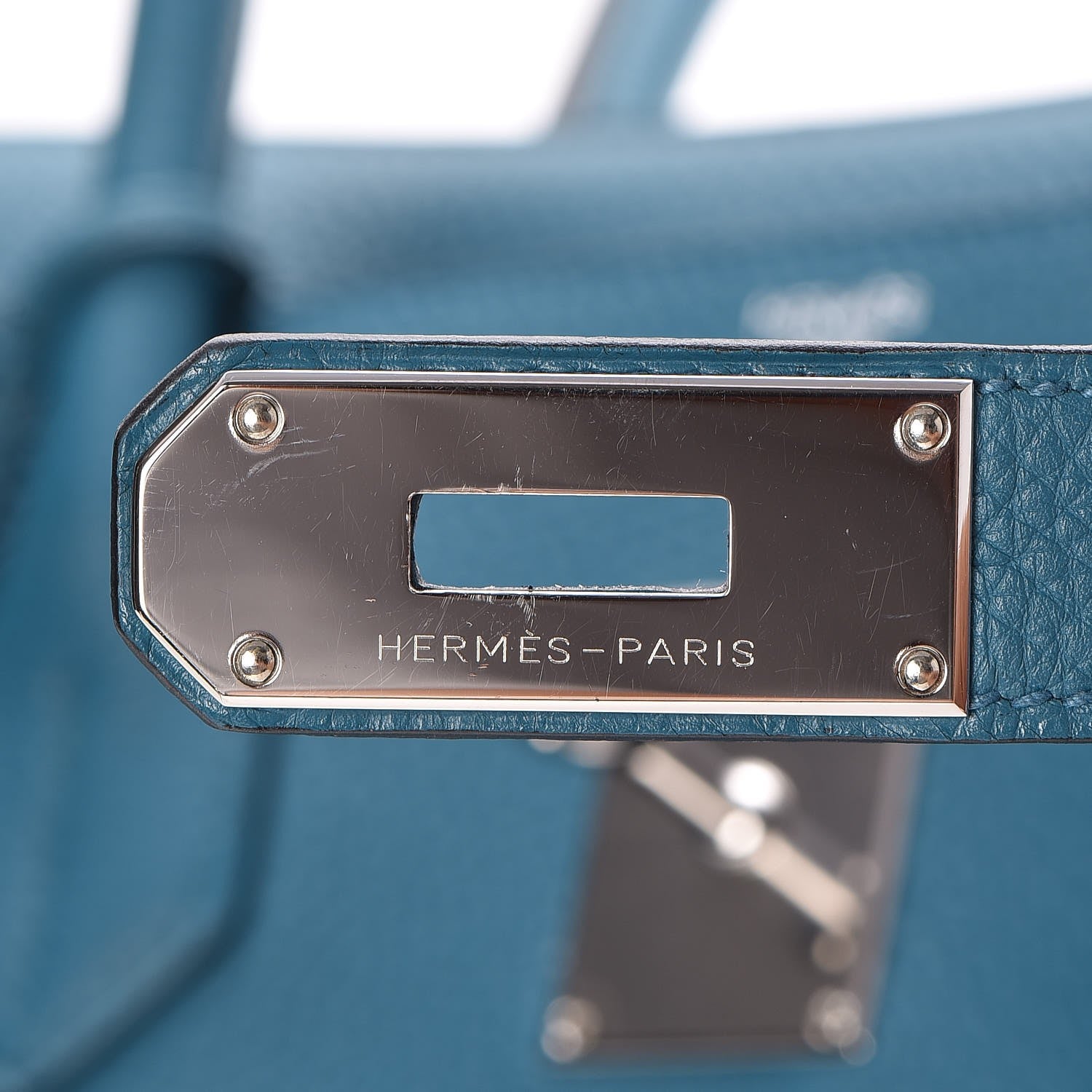 Hermes Taurillon Clemence JPG Shoulder Birkin II 42 Cobalt 15 of 32