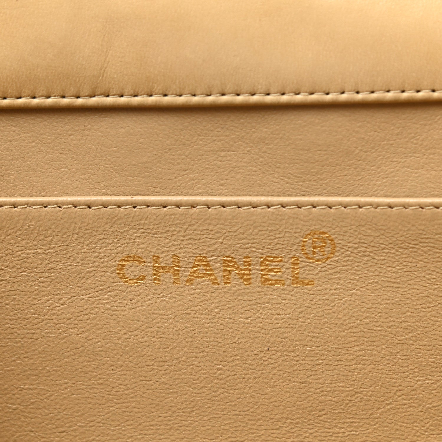 Chanel Lambskin Quilted Single Chain Flap Beige 6 of 10