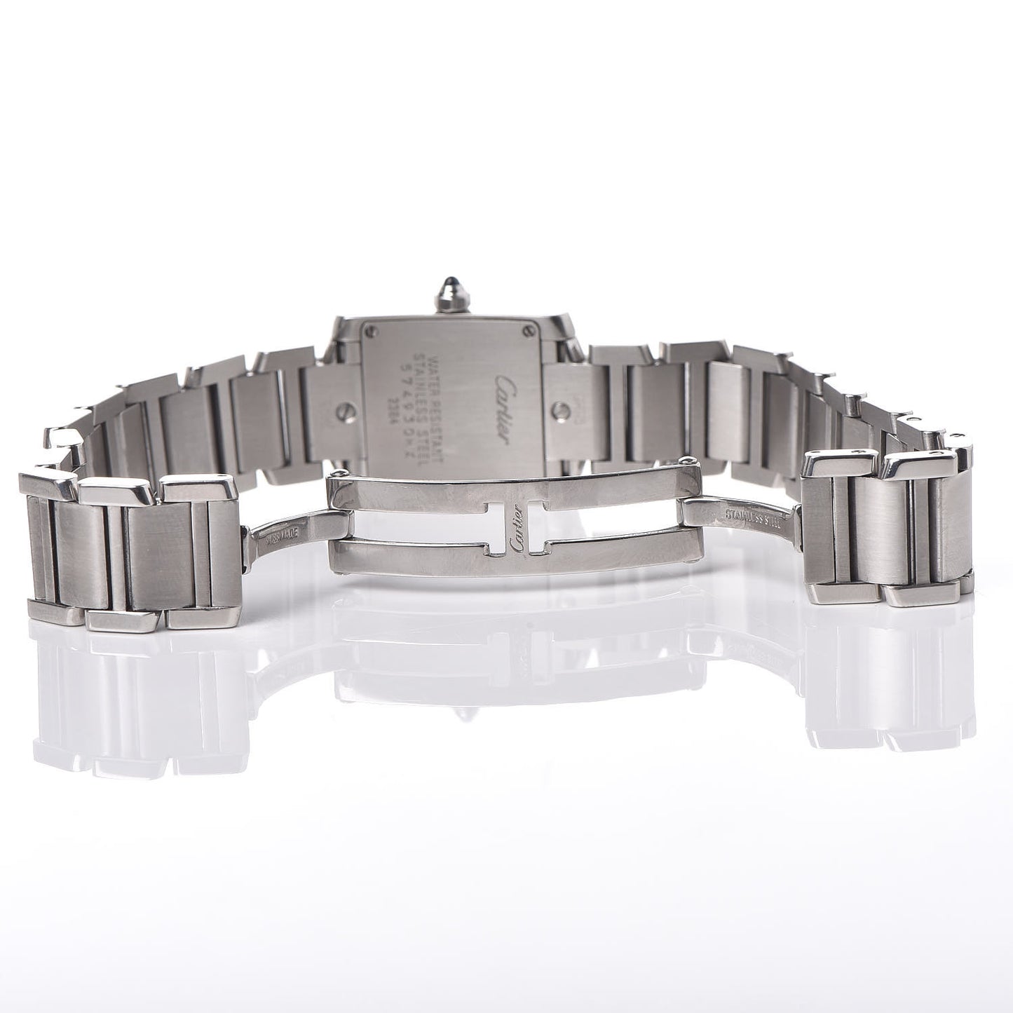 Stainless Steel 20mm Tank Francaise Quartz Watch